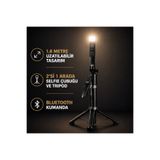 Coverzone 1.8M LED Işıklı Bluetooth Selfie Çubuğu Tripod Kablosuz Telefon Standı Vlog Video | NP-Z3S