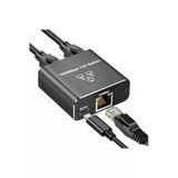Coverzone 1 Gigabit Ethernet Anahtarı 2 Bağlantı Noktalı 1000Mbps, Rj45 1 İla 2 Ethernet Splitter Zr861