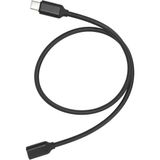 CoverZone 1 Metre Type-C Uzatma Kablo Type-C Erkek - Dişi USB C Uzatma Kablosu ZR73 - Siyah - Renk