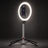 Coverzone 10 İnç Ring Light 2.1 m Tripod Bluetooth Kumandalı Type-C NP-L15 | 10 İnç Ring Light 2.1 m Ayarlanabilir Tripod Bluetooth Kumandalı 3 Renk Sıcaklığı 4.7-6.5 İnç Telefon Tutucu Type-C 695 g