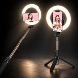 Coverzone 10 İnç Ring Light 2 Metre Tripod Bluetooth 5.2 Kumandalı NP-L14 | 10 İnç Ring Light 2 Metre Tripod 4,7-6,5 İnç Telefon Tutucu Bluetooth Kumandalı 3 Renk Sıcaklığı Dikey Yatay Kullanım