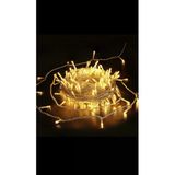 Coverzone 10 Metre Fişli Sarı Led Işık Noel Yılbaşı Ağacı Işığı Led Ampül Çam Ağacı Balkon Salon Süsleme