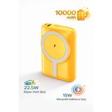 Coverzone 10000mAh MagSafe Uyumlu Kablosuz Powerbank 22.5W PD 15W Wireless Type-C Güç Bankası | J31