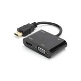 Coverzone 1080P 2İn1 Hd'Den Vga Hdmi To Vga Dönüştürücü Projeksiyon Hd Ürünleri Vga Ürünlerini Bağlama Zr724