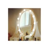 Coverzone 10'lu Set Makyaj Ayna Işığı Banyo Yatak Odası Hollywood Tarz Led Makyaj Lambası 3 Farklı Renk Mirror