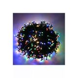 Coverzone 10m Siyah Kablolu RGB Led Işık Zinciri – Yılbaşı Parti Noel Ağacı Çok Renkli Decor Aydınlatma