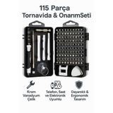 Coverzone 115 Parça Onarım Seti - Hassas Tornavida, Krom Vanadyum Çelik, Ergonomik Saplı Takım | TTS-115
