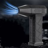 Coverzone 130000 RPM Mini Turbo Jet Hava Üfleyici Süpürge 2in1 Araba, Klavye Temizle, Mangal veya Serinleme Taşınabilir Mini Fan El Tipi 4 Modlu Fan Seviyesi Şarj Edilebilir 4000mAh FZM-01 (Siyah)