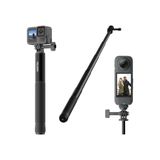 Coverzone 150CM Uzatılabilir Selfie Çubuğu GoPro Hero 13 12 11 10/Insta 360/DJI Osmo 360 Action 5 4 Pocket