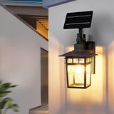 Coverzone 16cm Solar Güneş Panelli LED Bahçe Lambası 2 Filament | 3000K Sarı Işık, 200 Lumen, Hareket Sensörlü, Güçlü ve Dayanıklı Gövde, PT-2965