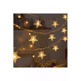 Coverzone 20 Metre Led Işık Yıldız Zinciri Fişli Dekoratif Aydınlatma Ev Oda Balkon Yılbaşı Süsleme Işıkları