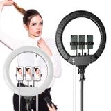 Coverzone 21 inch 53cm Extra Büyük Boy Youtuber LED Işıklı Halka Telefon Tutuculu Uzaktan Kumada Selfie/Yayıncı/Makyaj Işığı 2 Metre Döküm Ayak Tripod RL21 (RL21-21 inch)