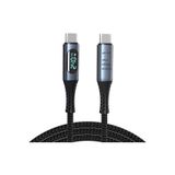 Coverzone 240W Usb 4.0 Kablosu, Led Ekranlı, Tunderbolt 40Gbps 8K@60Hz Pd Tip C Kablosu 1 Metre Zr850 Uyumlu