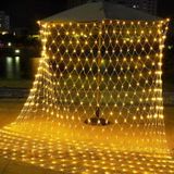 Coverzone 2x2 Metre 144 LED Ağ Perde Işık – Sıcak Beyaz Dekoratif LED Aydınlatma, Fişli Yılbaşı, Parti, Balkon ve Oda Süsleme Işıkları