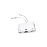 Coverzone 3 in1 şarj adaptörü Type-C Girişini Kamera Fotoğraf Makinesi RJ45 Ethernete Çevirici ZR814
