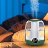 Coverzone 3 Litre Hacimli Humidifier Buhar Makinesi Nemlendirici Aroma Terapi Difüzörü 3000 ml Kapasiteli 21X16 cm Ev Ofis Spa Oda Nemlendirici K07 - Yeşil