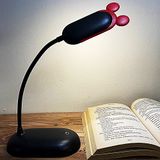 Coverzone 3 Modlu Dokunmatik 39 cm Çocuk Odası Masa Lambası, Kitap Okuma Lambası Ayarlanabilir 360 Derece Led Işık Usb Şarjlı Dekoratif Masa Lambası (Siyah)