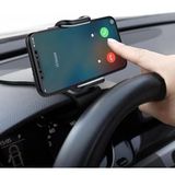 Coverzone 360 Derece Döner Araç Telefon Tutucu – Göğüs Paneli Klipsli Evrensel Cep Telefonu Standı, Yatay Dikey Kullanım, Kaymaz Pedli, ABS Malzeme, Hands Free Sürüş | AT8