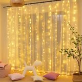 Coverzone 3x2 Metre Fişli 216 LED Saçak Işık Zinciri – Dekoratif Yılbaşı Aydınlatması, Ev - Çok Renkli