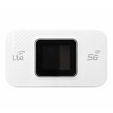 Coverzone 4G LTE Mobil WiFi Router SIM Kartlı Taşınabilir Modem, 3000mAh Batarya 14 Saat Kullanım, 300Mbps Hız, 10 Cihaz Bağlantı, Type-C Şarjlı Ekranlı Cep WiFi Hotspot | M5