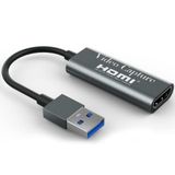 Coverzone 4k Usb 3.0 Video Capture Görüntü Yakalama Adaptörü Usb 4K 1080P Akış Öğretim Video Konferans veya Canlı Yayın için Oyun Yakalama Kartı (HDMI aktarma için Kullanılmaz)