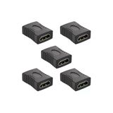Coverzone 5 Adet HDMI Ara Birleştirici Dişi Dişi Adaptör 1080p Full HD Kablo Uzatma TV Monitör Uyumlu