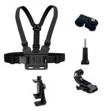Coverzone 5 Parça Göğüs Bandı Aksiyon Kamera ve Telefon Tutucu – 360° Döner, Ayarlanabilir Harness, Spor ve Outdoor Kayıt İçin GoPro Uyumlu Chest Mount Holder | ZR1130
