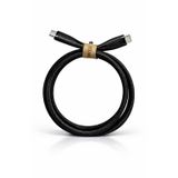 Coverzone 60W PD Hızlı Şarj USB-C Kablo, 50.000+ Bükülme Dayanımı, 480Mbps Veri Aktarımı, Dayanıklı Örgü Naylon, Güçlendirilmiş Type-C Şarj ve Data Kablosu CB1037, Siyah