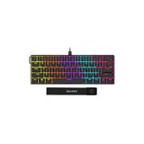 CoverZone 61 Tuş Mekanik Gaming Klavye Kablolu Red Switch Hot-Swap Rgb Aydınlatmalı Kompakt 60% Düzen Type-C USB N-Key Rollover Oyuncu Klavyesi Windows Android Uyumlu | Ajazz NK61 (Siyah - NK61)