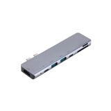 Coverzone 7 In 1 Çift Type-c (usb C) To Usb Hdmı Sd Tfkart Okuyucu Macbook Ile Uyumlu 7 Port Çoklayıcı Adaptör