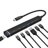 Coverzone 7 in 1 USB Type-C Çoklayıcı Hub ADS-810, 5 USB-C 2.0, USB 3.0 ve USB 2.0 Portlu Multifunctional Docking Station, Laptop Tablet Telefon PC Uyumlu, Tak Çalıştır | ADS-810-C