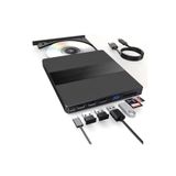Coverzone 7in1 Harici DVD-ROM DVD-RW USB ve Type C Kablolu, PC, Tablet, DVD Player CD ROM Okuyucu CV540