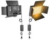 Coverzone 800 LED Çift Modlu Bataryalı ve Fişli Fotoğraf Stüdyosu Işığı - Aydınlatma, Görsel Fotoğraflama, Kamera, Youtuber, Twitch Yayıncı Işığı (LED U800 Beyaz Işık)