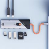 Coverzone 8in1 USB-C Docking Station – 4K 60Hz HDMI, 1000Mbps Ethernet, 3×USB 3.0, 90W PD Şarj, SD/TF Kart Okuyucu, Taşınabilir Çoklu Bağlantı Hub’ı Laptop Tablet ve Telefon İçin | ZR1146
