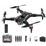 Coverzone Aerial Photography Drone 14+ Yaş HD Kameralı Çift Lensli Drone, Engel Algılama, Optik Akış Konumlandırma, Ekranlı Kumanda, 360° Takla, Başsız Mod Mini Drone, Siyah T16