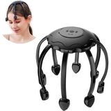 Coverzone Ahtapod 8 Başlıklı Kafa Masaj Aleti – 360° Saç Derisi Masajı, 5 Masaj Modu, USB Şarjlı, Stres Azaltıcı & Kan Dolaşımı Artırıcı, Taşınabilir Elektrikli Baş Masaj Cihazı / GMY01 - 000-Siyah
