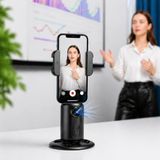 Coverzone AI Pan Tilt Kamera Telefon Tutucu Yaka Mikrofonlu, 360° Dönebilen Yüz Takipli Akıllı Tripod Stand, Gesture Control El Hareketi Kontrol, Gürültü Azaltma Özellikli iOS Android Uyumlu | JH06