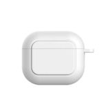 CoverZone AirPods 3 Için Kulaklık Koruyucu Kılıf Soft Airbag Çengelli Kılıf Beyaz