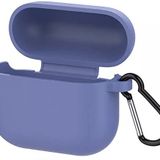 Coverzone Airpods 3 İle Uyumlu Kulaklık Koruyucu MDL01 Anahtarlıklı Silikon Kapak Kılıf Lacivert