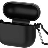 Coverzone Airpods 3 İle Uyumlu Kulaklık Koruyucu MDL01 Anahtarlıklı Silikon Kapak Kılıf Siyah