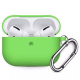 Coverzone Airpods 3 İle Uyumlu Kulaklık Koruyucu MDL02 Anahtarlıklı Silikon Kapak Kılıf Açık Yeşil