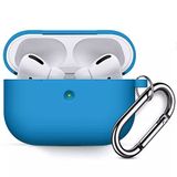 Coverzone Airpods 3 İle Uyumlu Kulaklık Koruyucu MDL02 Anahtarlıklı Silikon Kapak Kılıf Mavi