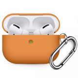 Coverzone Airpods 3 İle Uyumlu Kulaklık Koruyucu MDL02 Anahtarlıklı Silikon Kapak Kılıf Turuncu