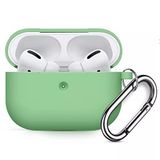 Coverzone Airpods 3 İle Uyumlu Kulaklık Koruyucu MDL02 Anahtarlıklı Silikon Kapak Kılıf Yeşil