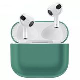 Coverzone Airpods 3 İle Uyumlu Kulaklık Koruyucu MDL04 İnce Silikon Slim Kapak Kılıf Koyu Yeşil