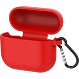 Coverzone Airpods 3 Kulaklık Koruyucu MDL01 Anahtarlıklı Silikon Kapak Kılıf Kırmızı