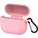 Coverzone Airpods 3 Kulaklık Koruyucu MDL01 Anahtarlıklı Silikon Kapak Kılıf Pembe