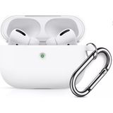 Coverzone Airpods 3 Kulaklık Koruyucu MDL02 Anahtarlıklı Silikon Kapak Kılıf Beyaz