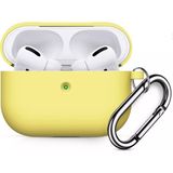 Coverzone Airpods 3 Kulaklık Koruyucu MDL02 Anahtarlıklı Silikon Kapak Kılıf Sarı