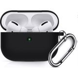Coverzone Airpods 3 Kulaklık Koruyucu MDL02 Anahtarlıklı Silikon Kapak Kılıf Siyah